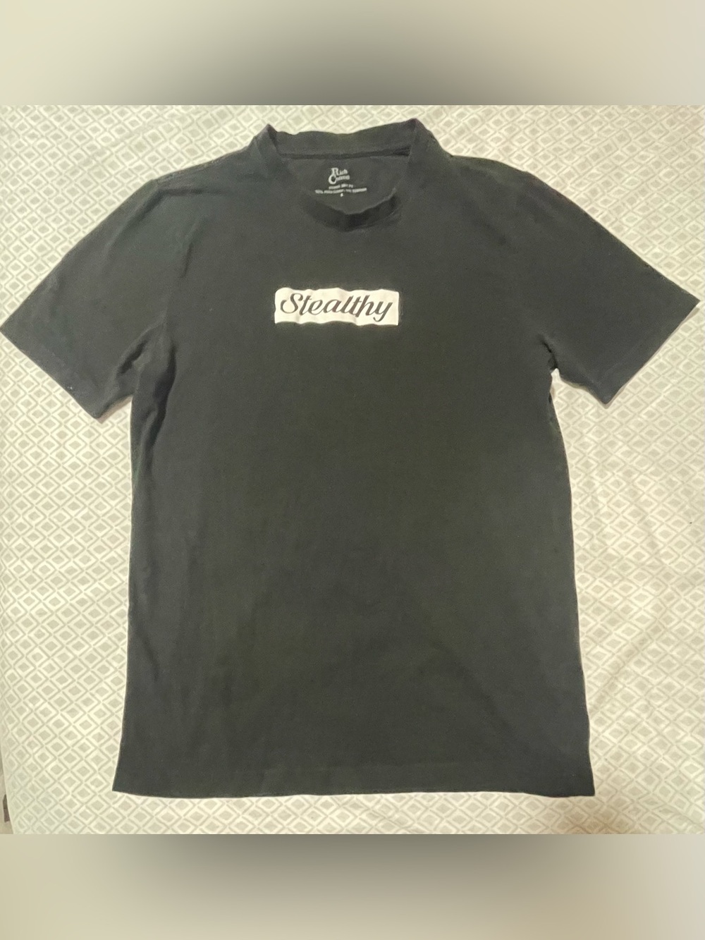 Logo Black Crewneck Tee